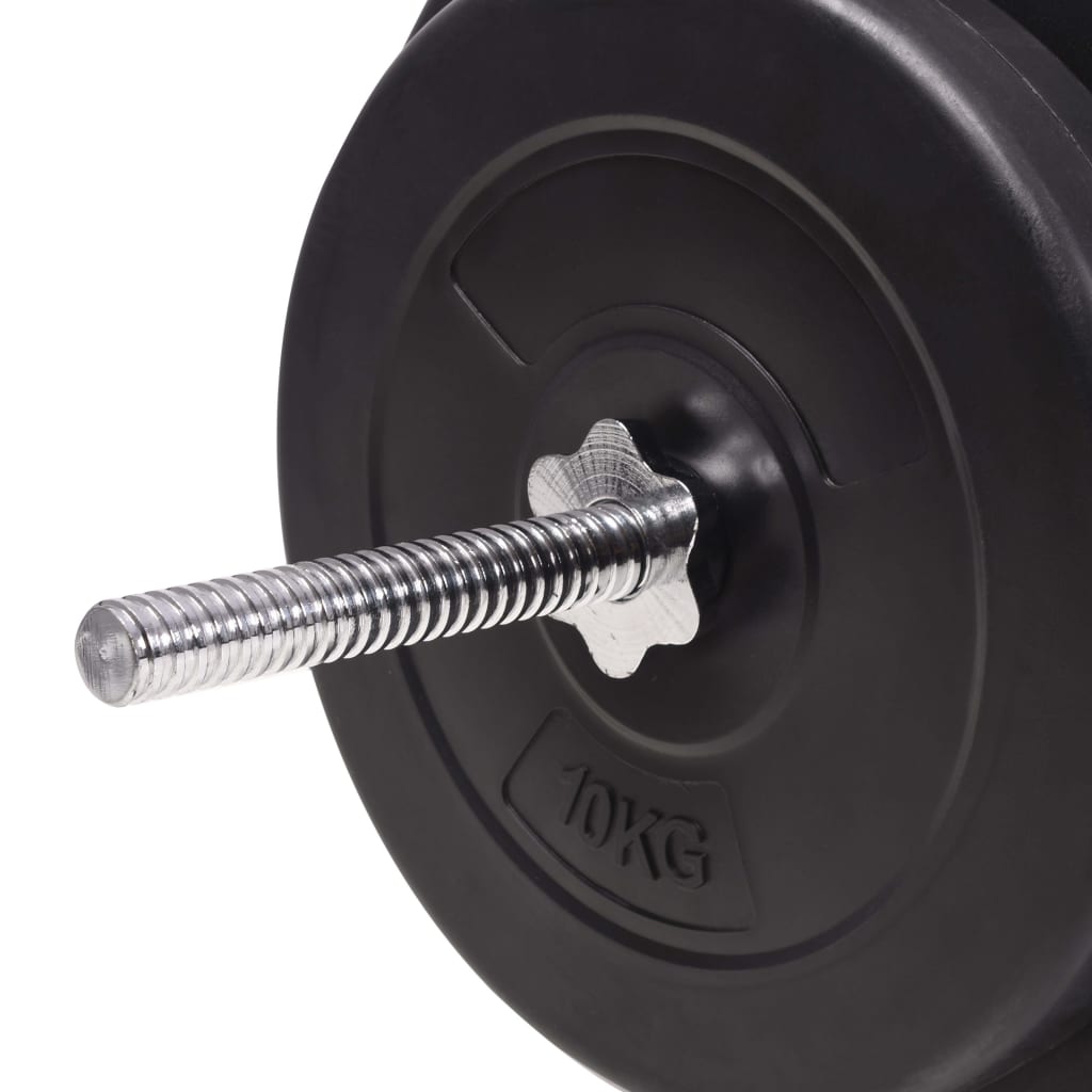Banc d'entraînement avec support de poids jeu d'haltères 90 kg