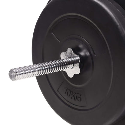 Banc d'entraînement avec support de poids jeu d'haltères 90 kg