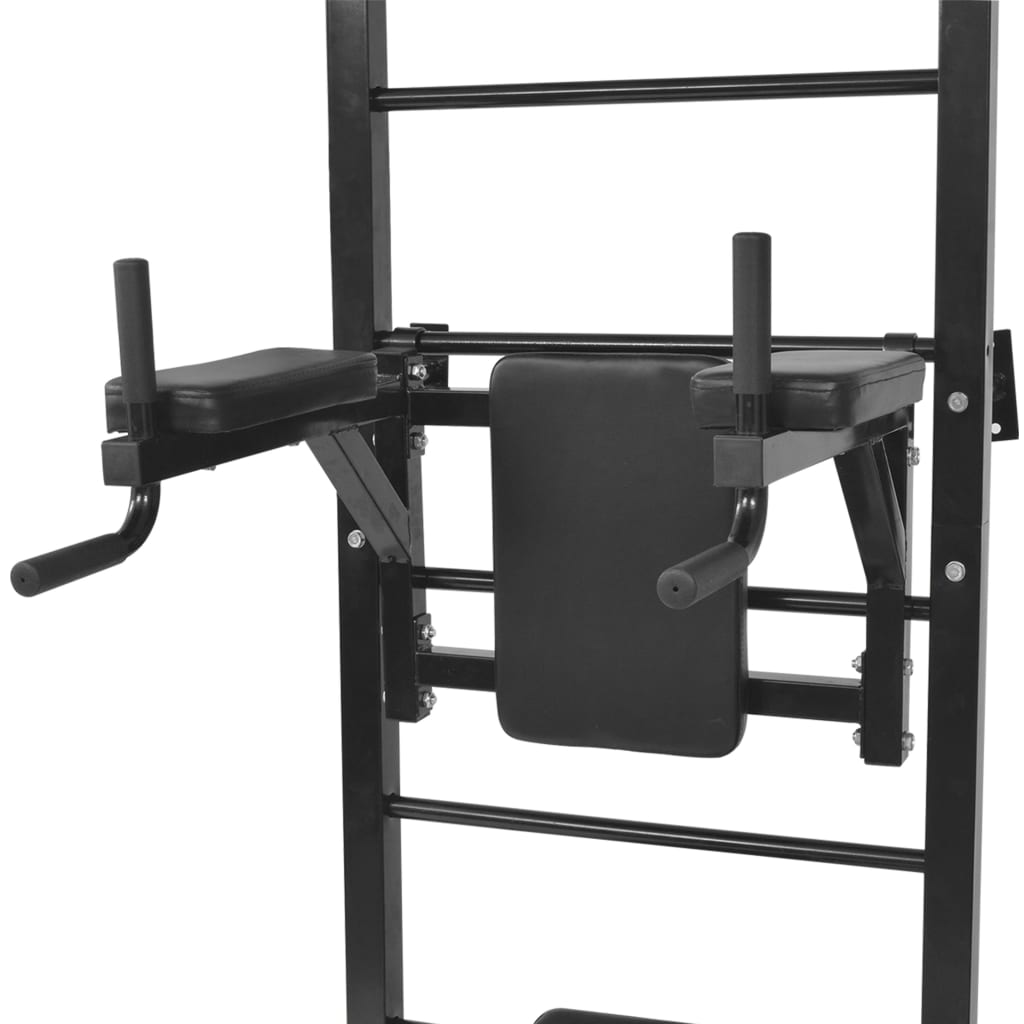Tour de musculation murale multifonctions noire