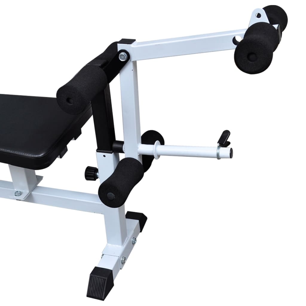 Banc d'entraînement avec support de poids jeu d'haltères 90 kg